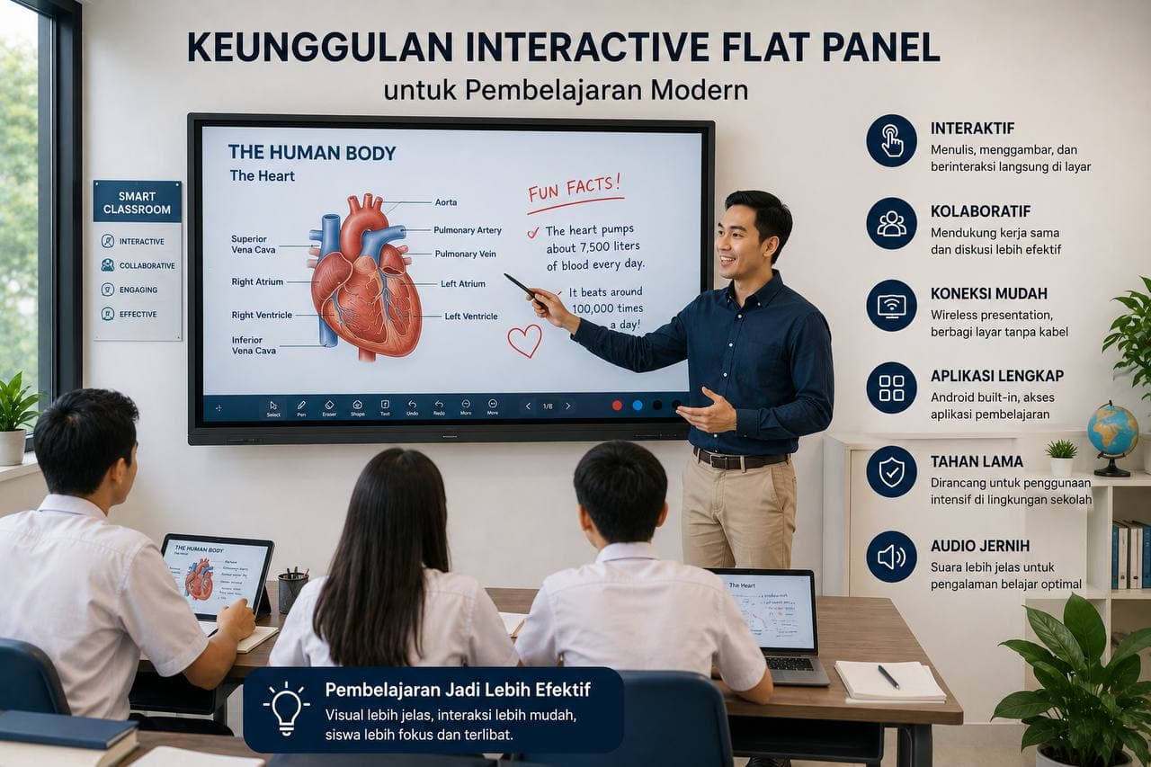 Kenapa Siswa Lebih Fokus Belajar dengan Layar Interaktif?